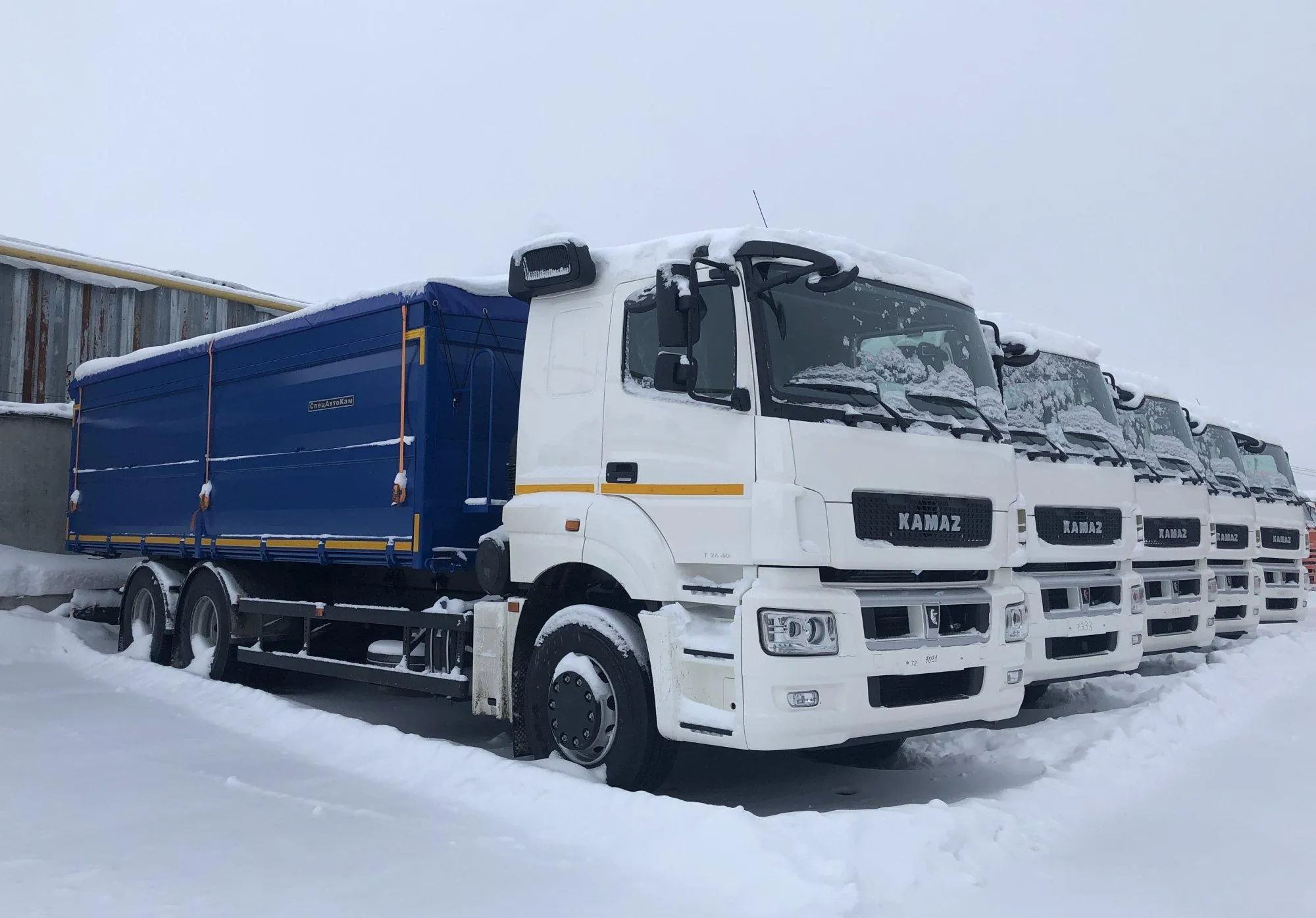 Зерновозы на шасси КАМАЗ для судоходной компании Зерновозы на шасси КАМАЗ для судоходной компании