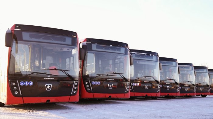 Новые автобусы НЕФАЗ пополнили парк общественного транспорта Вологды