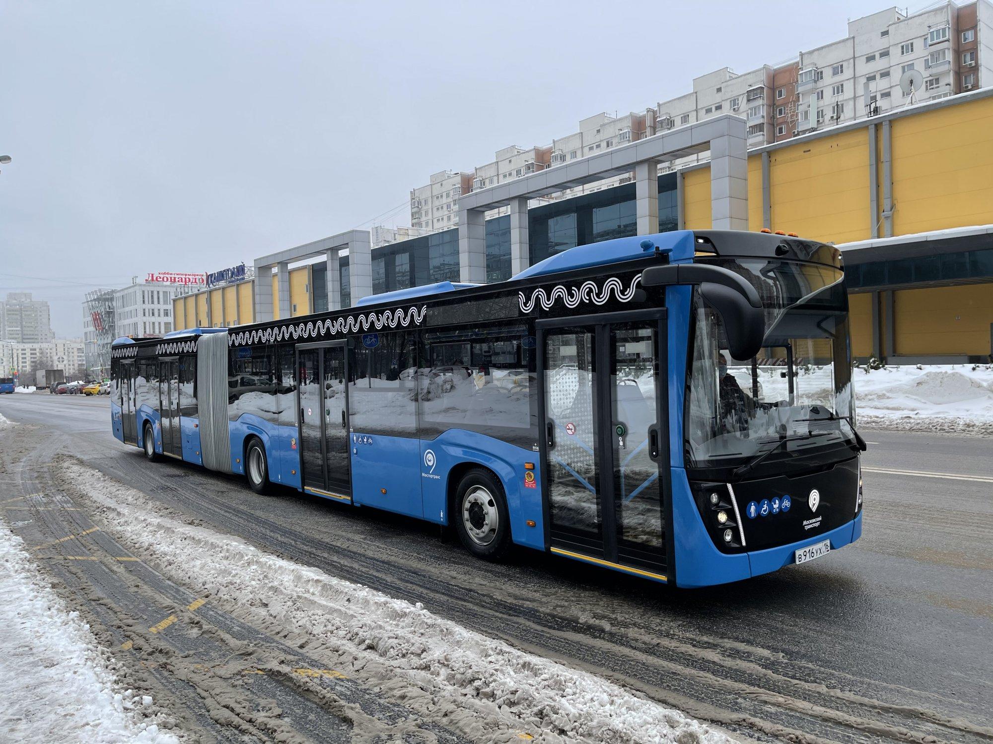 Новый сочленённый автобус КАМАЗ проходит испытания Новый сочленённый автобус КАМАЗ проходит испытания