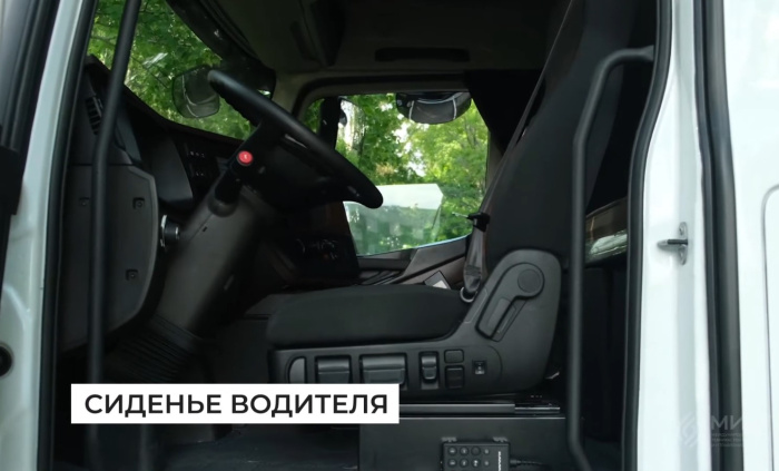 Обучение экономичному вождению КАМАЗ-54901. Сиденье водителя