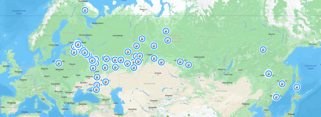Карта СПГ 2025 Карта спг 2025
