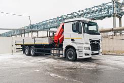 Бортовой автомобиль КАМАЗ 65658-0001764 В5 (6x2) c КМУ INMAN 320C