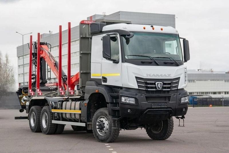 KAMAZ-65955 с ГМУ V-KRAN 1098