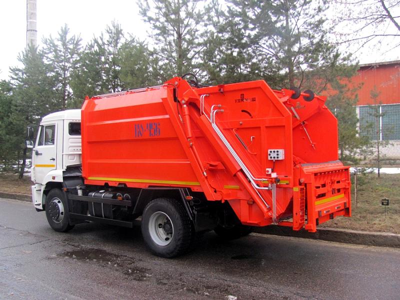 Мусоровоз КО-456-12 на шасси KAMAZ-43253 (4х2) 10 м.куб.