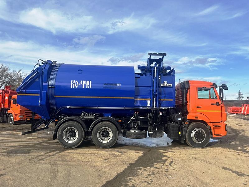 Мусоровоз КО-449-02 на шасси KAMAZ-65115 (6х4) 22 м.куб.