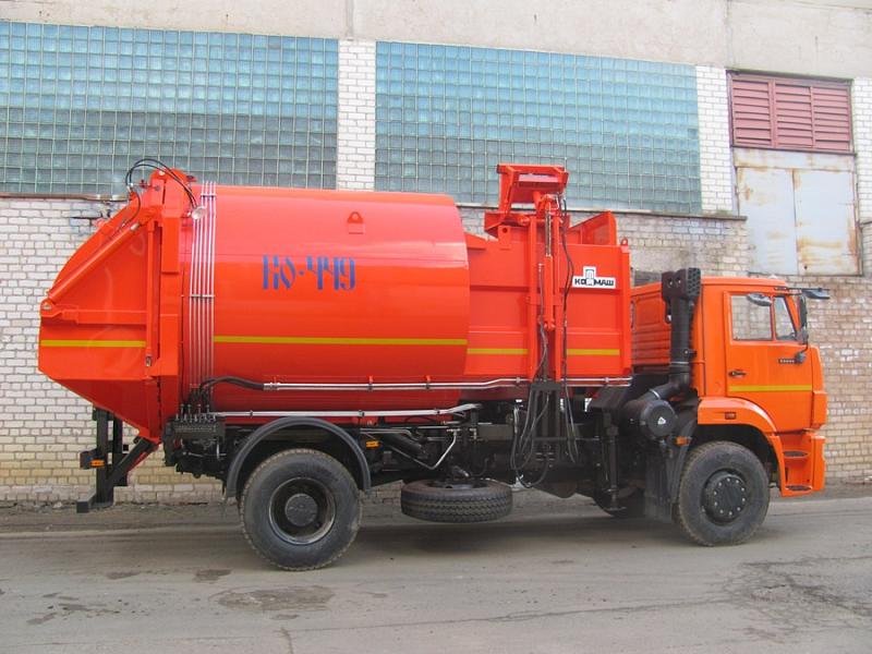 Мусоровоз КО-449-05 на шасси KAMAZ-53605 (4х2) 18,5 м.куб.