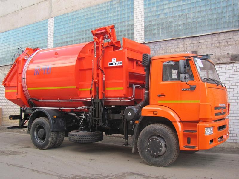 Мусоровоз КО-449-05 на шасси KAMAZ-53605 (4х2) 18,5 м.куб.