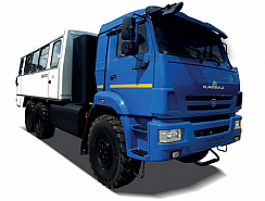 Вахтовый автобус НЕФАЗ-4208-41 на шасси KAMAZ-5350 КПГ (6х6)