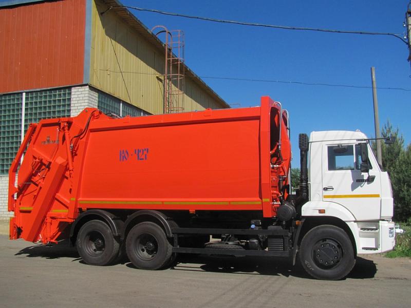 Мусоровоз КО-427-80 на шасси KAMAZ-65115 (6х4) 20 м.куб.