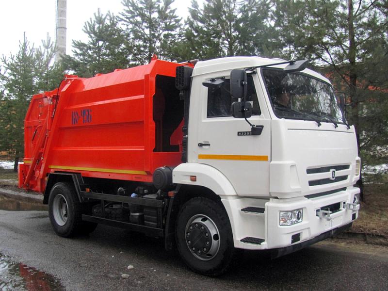 Мусоровоз КО-456-12 на шасси KAMAZ-43253 (4х2) 10 м.куб.