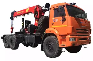 Седельный тягач КАМАЗ 659102-117292-50 (6x6) c КМУ ИНМАН ИМ-150