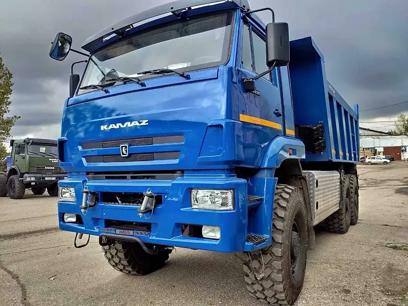 Полноприводный газовый КАМАЗ-65222-38 на КПГ (6х6) | KAMAZ 65222
