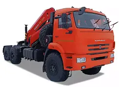 Седельный тягач КАМАЗ 659102-117392-50 (6x6) c КМУ ИНМАН ИМ-150N