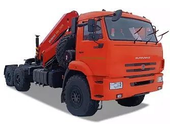 Седельный тягач КАМАЗ 659102-117392-50 (6x6) c КМУ ИНМАН ИМ-150N