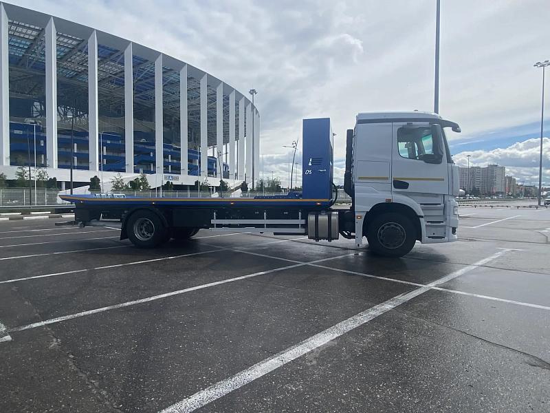 Эвакуатор со сдвижной платформой на шасси KAMAZ-53251 (4х2)
