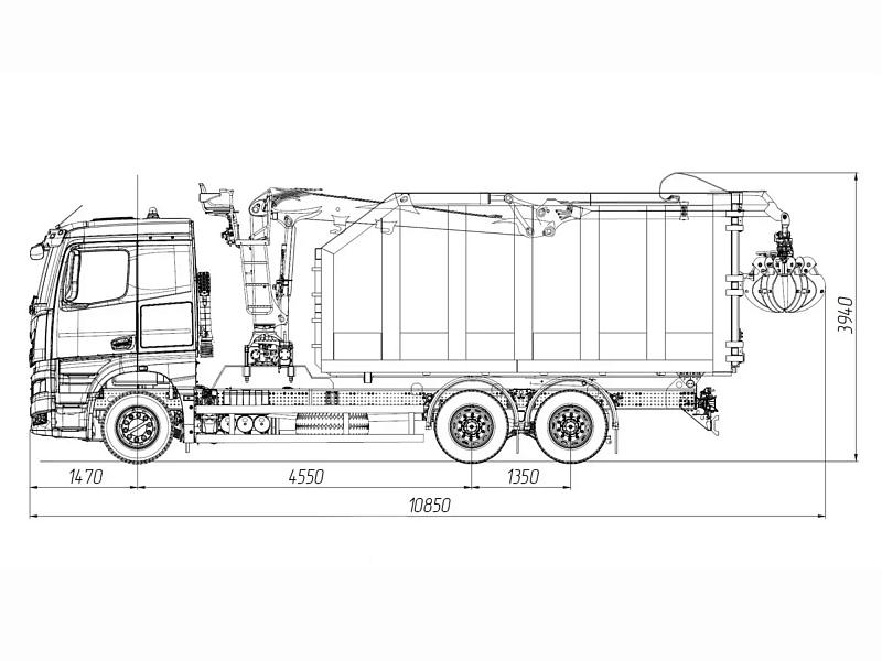 Шасси КАМАЗ-65657-1768-49 6х4