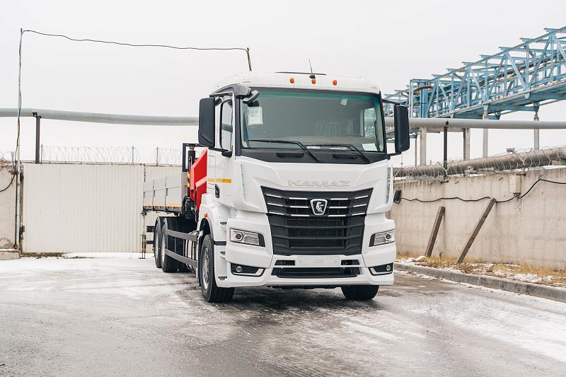 Бортовой автомобиль КАМАЗ 65658-0001764 В5 (6x2) c КМУ INMAN 320C