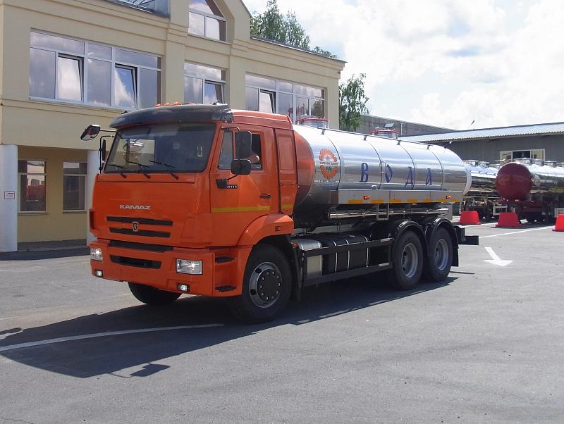 Автоцистерна водовоз на шасси КАМАЗ-65115 (6x4) 10 куб.м.