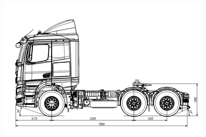Седельный тягач KAMAZ-65656 | КАМАЗ-65656 (6х4) ДОПОГ/ADR