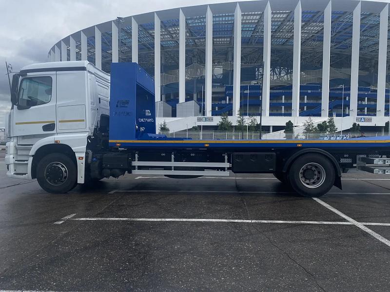 Эвакуатор со сдвижной платформой на шасси KAMAZ-53251 (4х2)