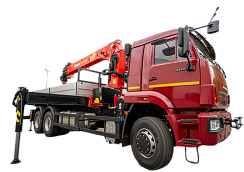 Бортовой автомобиль КАМАЗ 65117-3010-48 (6x4) c КМУ INMAN ИТ 200