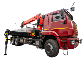 Бортовой автомобиль КАМАЗ 65117-3010-48 (6x4) c КМУ INMAN ИТ 200