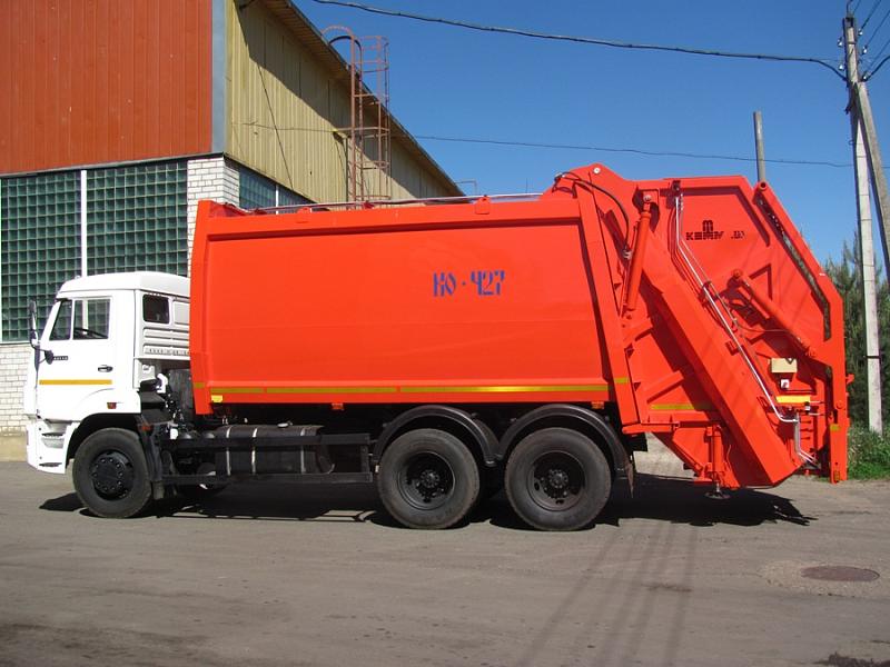 Мусоровоз КО-427-80 на шасси KAMAZ-65115 (6х4) 20 м.куб.