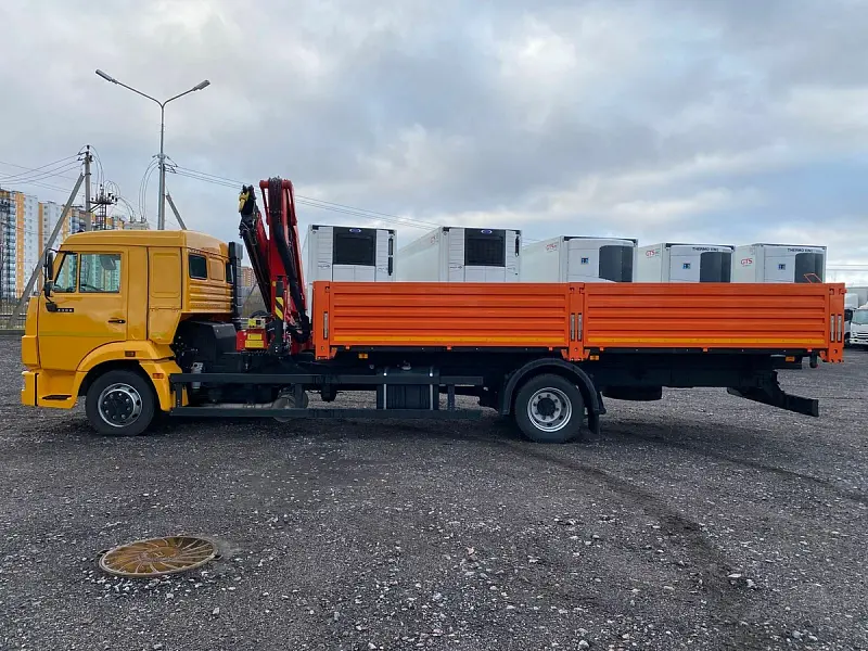 Бортовой автомобиль КАМАЗ 4308 (4х2) с КМУ Palfinger ИНМАН ИМ-95