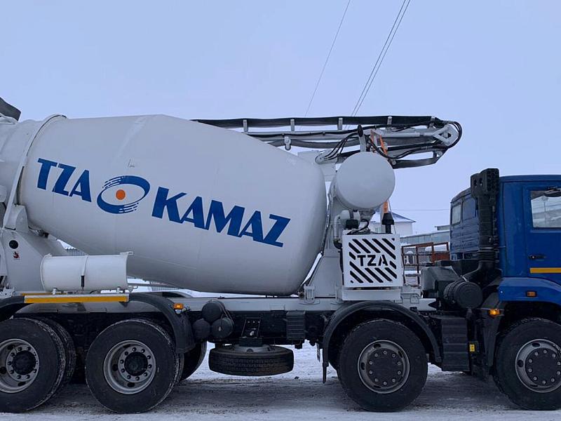 Автобетоносмеситель (АБС) КАМАЗ 5814Y9 с транспортерной лентой К-12 на шасси KAMAZ-6540 (8х4)