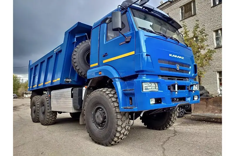 Полноприводный газовый КАМАЗ-65222-38 на КПГ (6х6) | KAMAZ 65222