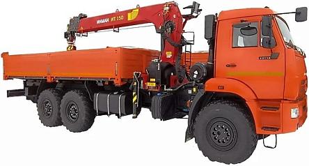 Бортовой автомобиль КАМАЗ 6591-38091-50 (6x6) с КМУ Palfinger Inman IT150