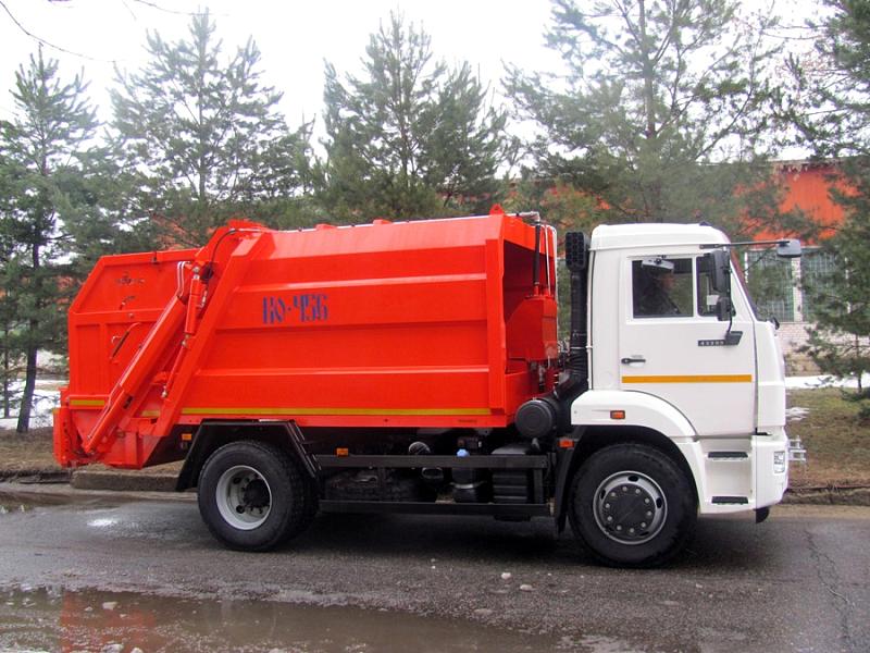 Мусоровоз КО-456-12 на шасси KAMAZ-43253 (4х2) 10 м.куб.