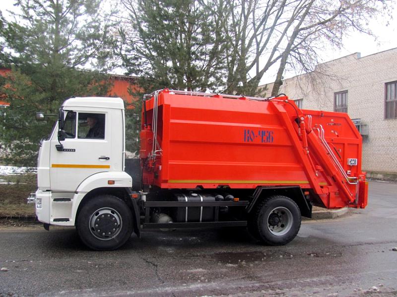 Мусоровоз КО-456-12 на шасси KAMAZ-43253 (4х2) 10 м.куб.