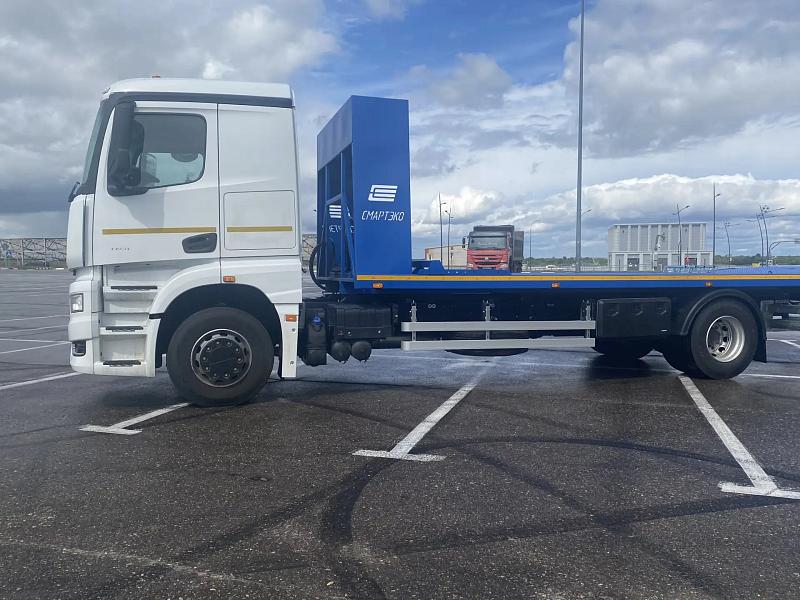 Эвакуатор со сдвижной платформой на шасси KAMAZ-53251 (4х2)