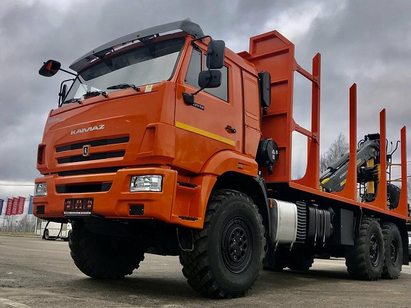 Сортиментовоз (лесовоз) КАМАЗ-659108 на шасси KAMAZ-43118 (6х6)
